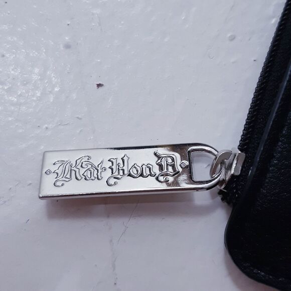 NEW KVD Discontinued Kat Von D Embossed Vegan Leather Coin Purse - Picture 5 of 7
